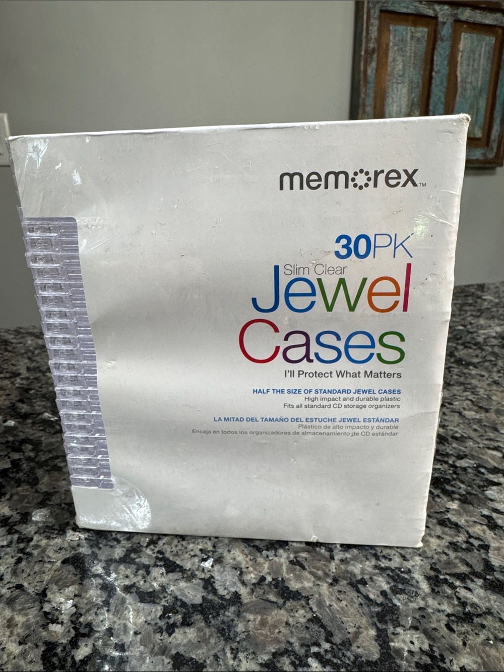 memorex Slim Clear Jewel CD Cases 30 Pack - Clear